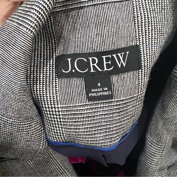 J.Crew Brynn blazer in plaid English wool blend Size 4 - Picture 8 of 11